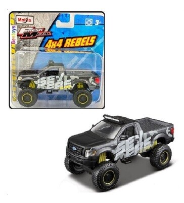 Maisto Diecast Model Car 4x4 Rebels Ford F 150 F150 XL Pickup &quot;Severe&quot; 1/43 scale