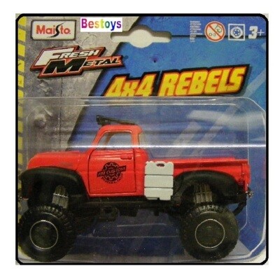 Maisto Diecast Model Car 4x4 Rebels Chevy Chevrolet 3100 Pickup 1953 "FM Custom" 1/36 scale