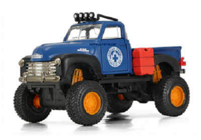 Maisto Car 4x4 Rebels Chevy Chevrolet 3100 Pickup 1953 "Rescue" 1/36 scale
