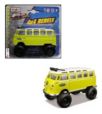 Maisto 4x4 Rebels VW Volkswagen Samba Bus 1/36 scale