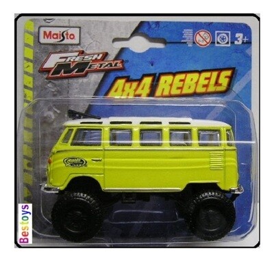 Maisto 4x4 Rebels VW Volkswagen Samba Bus 1/36 scale