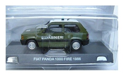 Deagostini Italian Military Police Diecast Model Car Collection Fiat Panda 1000 Fire 1986 "Carabinieri" 1/43 scale new in pack
