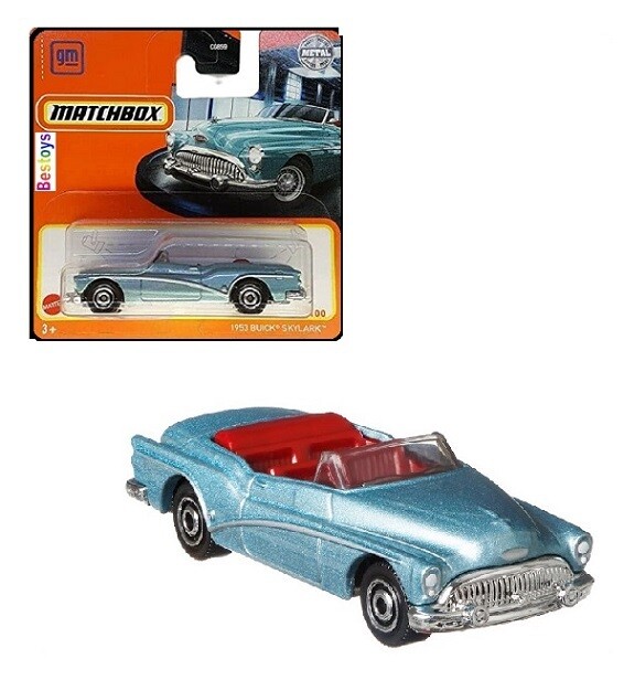 Matchbox Diecast Model Car 2022 15 / 100 Buick Skylark 1953 1/64 scale new in pack