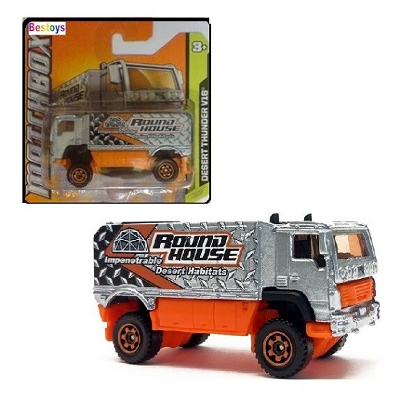 Matchbox Diecast Model Car 2012 46 / 120 Desert Thunder Offroad Truck &quot;Round House&quot; new in pack