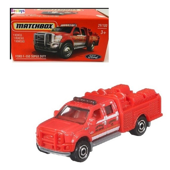 Matchbox Diecast Model Car Power Grab 2021 29/100 Ford F 550 F550 Super Duty Rescue