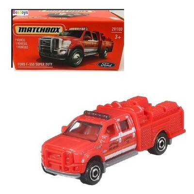 Matchbox Diecast Model Car Power Grab 2021 29/100 Ford F 550 F550 Super Duty Rescue