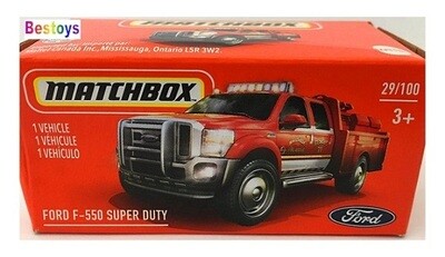 Matchbox Diecast Model Car Power Grab 2021 29/100 Ford F 550 F550 Super Duty Rescue