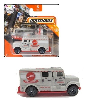 Matchbox Diecast Model Car 2020 27 / 100 International Armoured Truck "Mattel" 1/64 scale new in pack