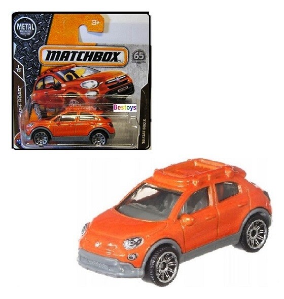 Matchbox Diecast Model Car 65th Anniv 2018 12 / 125 Fiat 500 X 500X 2016 Off Road 1/64 scale new in pack