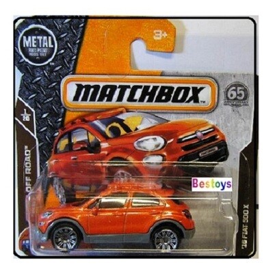 Matchbox Diecast Model Car 65th Anniv 2018 12 / 125 Fiat 500 X 500X 2016 Off Road 1/64 scale new in pack