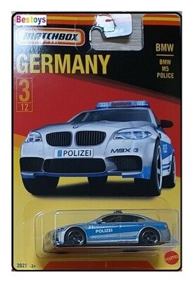 Matchbox Diecast Model Car Germany series BMW M 5 M5 Police Polizei 1/64 scale