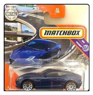 Matchbox Diecast Model Car 2020 52 / 100 Jaguar F Type Coupe 2015 Highway 1/64 scale new in pack