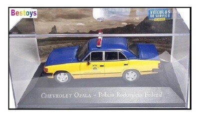 Diecast Model Car Brazilian Service Vehicle Collection Chevy Chevrolet Opala Police Highway Patrol 1/43 scale
