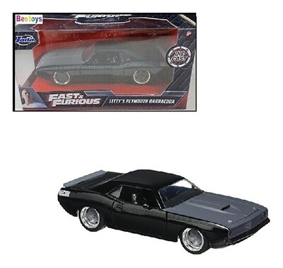 JADA Diecast Model Car Plymouth Barracuda Letty Fast & Furious Movie Film TV 1/32 scale new in pack