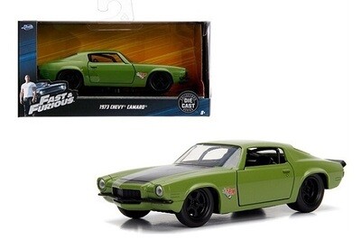 JADA Diecast Model Car Chevy Chevrolet Camaro RS Z 28 1973 Roman Fast & Furious Movie Film TV 1/32 scale new in pack