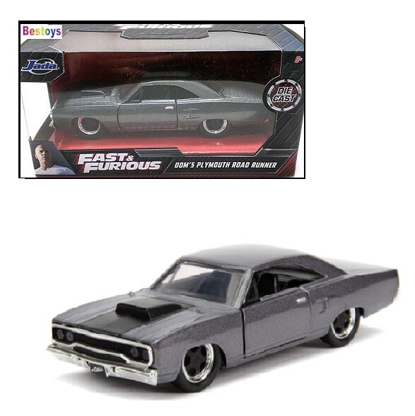 JADA Diecast Model Car Plymouth Road Runner Dom Fast &amp; Furious Movie Film TV 1/32 scale new in pack