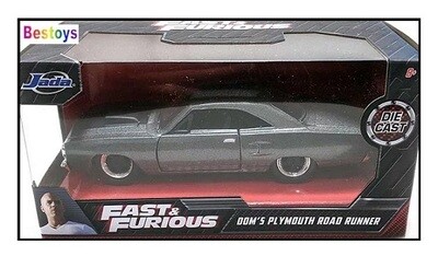 JADA Diecast Model Car Plymouth Road Runner Dom Fast & Furious Movie Film TV 1/32 scale new in pack
