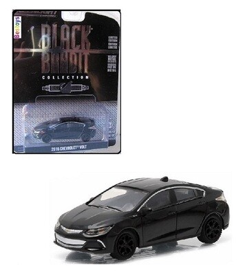 Greenlight Diecast Model Car Black Bandit Series Chevy Chevrolet Volt 2016 1/64 scale new in pack
