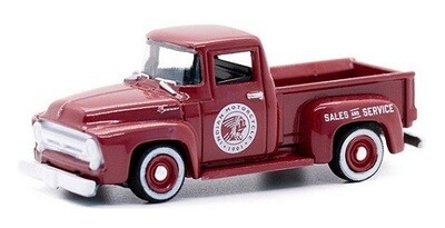 Greenlight Car Blue Collar Ford F 100 F100 Pickup 1954 "Indian Motorcycles" 1/64 scale