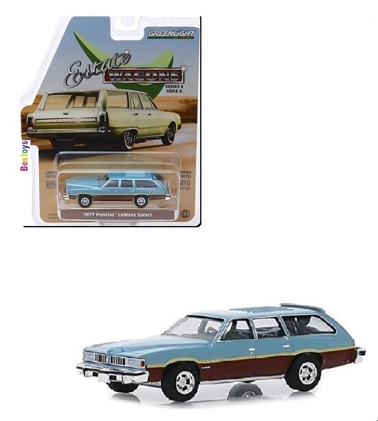 Greenlight Diecast Model Car Estate Wagons Pontiac LeMans Safari 1977 1/64 scale new in pack