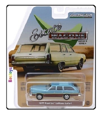 Greenlight Diecast Model Car Estate Wagons Pontiac LeMans Safari 1977 1/64 scale new in pack