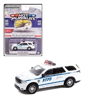 Greenlight Diecast Model Car Hot Pursuit Police Dodge Durango 2019 "NYPD" New York City 1/64 scale new in pack