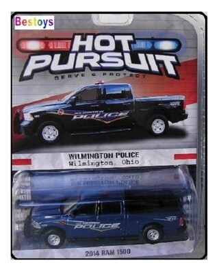 Greenlight Diecast Model Car Hot Pursuit Police Series Dodge RAM 1500 Pickup 2014 Wilmington Police 1/64 scale new in pack