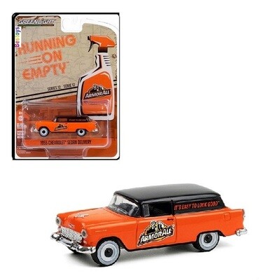 Greenlight Diecast Model Car Running on Empty Chevy Chevrolet Sedan Delivery 1955 &quot;ArmorAll&quot; 1/64 scale new in pack