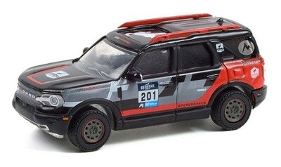 Greenlight Diecast Model Car Running on Empty Ford Bronco Sport 2021 Rebelle Rally Winner Motorsport 1/64 scale