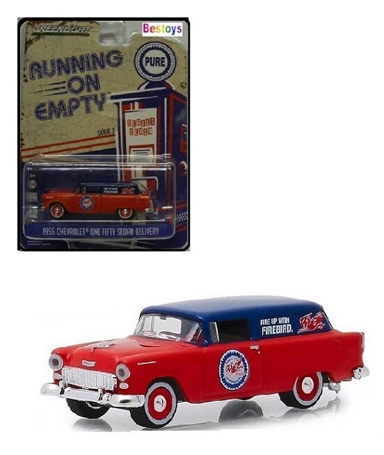 Greenlight Diecast Model Car Running on Empty Chevy Chevrolet One Fifty Sedan Delivery 1955 1/64 scale new in pack