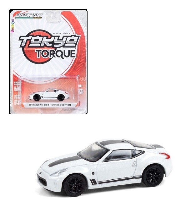 Greenlight Diecast Model Car Tokyo Torque Nissan 370 Z 370Z Heritage Edition 2019 1/64 scale