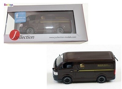 J Collection Diecast Model Car JC 125 Toyota Hiace Panelvan 2007 &quot;UPS&quot; Deliveries 1/43 scale new in pack