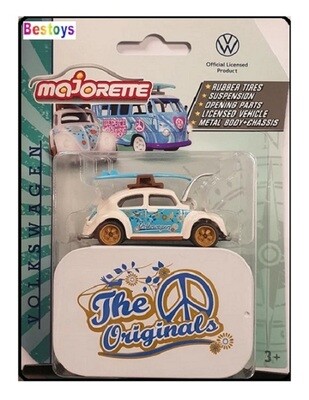 Majorette Originals VW Volkswagen Beetle + Surfboard