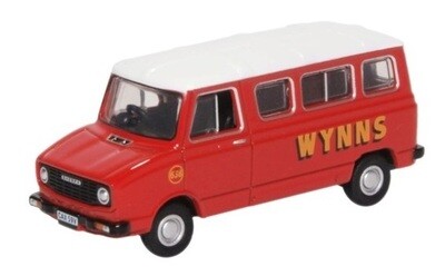 Oxford Diecast Model Car SHP006 Sherpa Van Minibus "Wynns" 1/76 OO railway scale