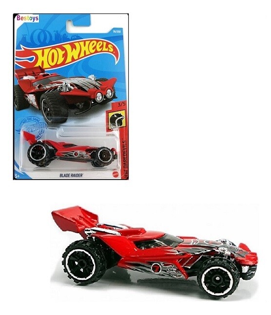 Hotwheels Hot Wheels Diecast Model Car 2021 76 / 250 Blade Raider No 7 Daredevils 1/64 scale new in pack