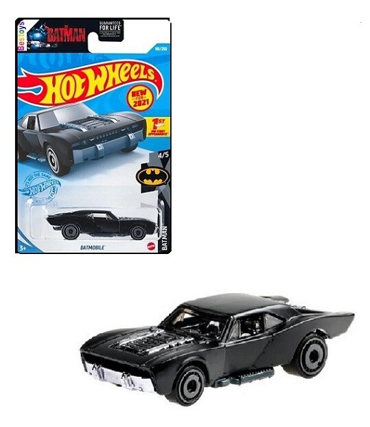 Hotwheels Hot Wheels Diecast Model Car First Edition 2021 181/250 Batmobile Batman Movie Film Comic
