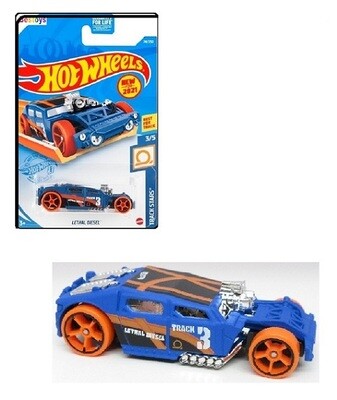 Hotwheels Hot Wheels Diecast Model Car First Edition 2021 74/250 Lethal Diesel No 3 Track Stars 1/64 scale new in pack