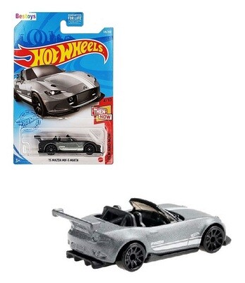 Hotwheels Hot Wheels Diecast Model Car 2021 129 / 250 Mazda MX 5 MX5 Miata 2015 Then &amp; Now 1/64 scale new in pack