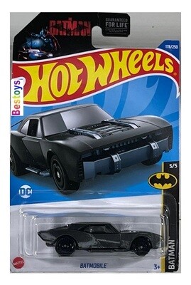 Hotwheels Hot Wheels Diecast Model Car 2022 178 / 250 Batmobile Batman The Batman 1/64 scale new in pack