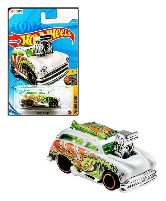 Hotwheels Hot Wheels Diecast Model Car 2021 66 / 250 Surf N Turf Art Cars new in pack