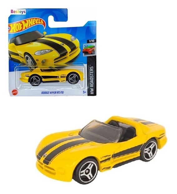 Hotwheels Hot Wheels Diecast Model Car 2022 131/250 Dodge Viper RT 10 Roadsters 1/64 scale