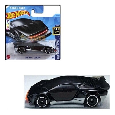Hotwheels Hot Wheels Diecast Model Car 2022 6/250 Kitt Concept Knight Rider Screen Time TV 1/64 scale