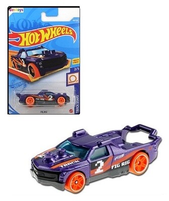Hotwheels Hot Wheels Diecast Model Car 2021 49/250 Fig Rig Track Stars No 2 Ride On 1/64 scale