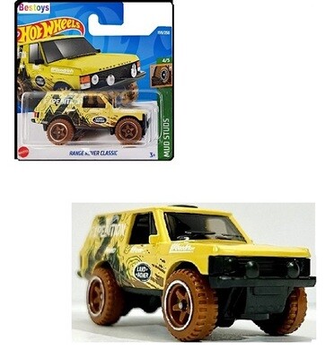 Hotwheels Hot Wheels Diecast Model Car 2022 159 / 250 Range Rover Classic Mud Studs new in pack