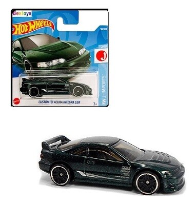 Hotwheels Hot Wheels Diecast Model Car 2022 98 / 250 Honda Acura Integra Custom GSR 2001 J Imports 1/64 scale new in pack