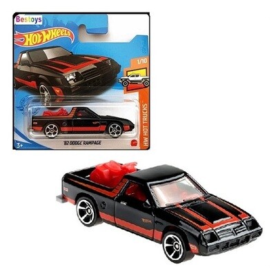 Hotwheels Hot Wheels Diecast Model Car 2021 175 / 250 Dodge Rampage 1982 + Trike 1/64 scale new in pack