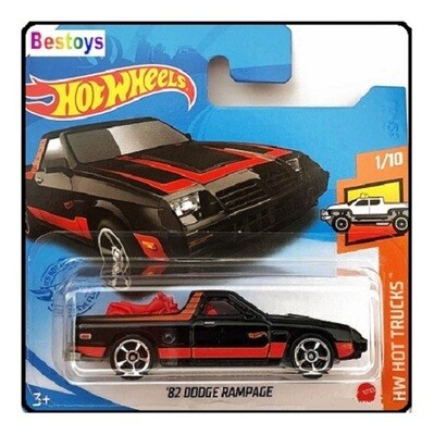 Hotwheels Hot Wheels Diecast Model Car 2021 175 / 250 Dodge Rampage 1982 + Trike 1/64 scale new in pack