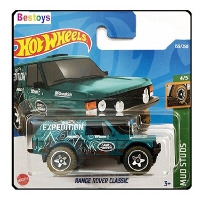Hotwheels Hot Wheels Diecast Model Car 2022 159 / 250 Range Rover Classic Mud Studs new in pack
