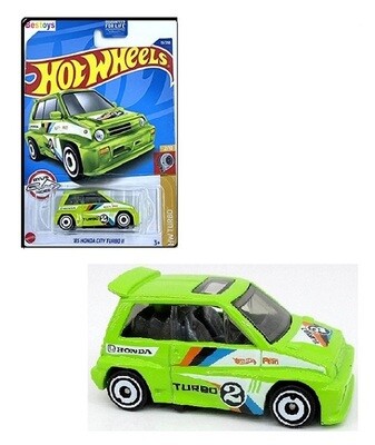 Hotwheels Hot Wheels Diecast Model Car 2022 13/250 Honda City Turbo 2 1985 No 2 Turbo