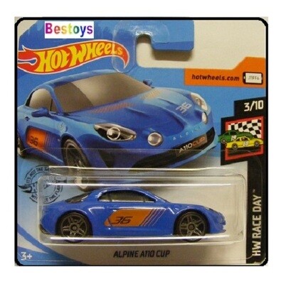 Hotwheels Hot Wheels Diecast Model Car 2020 80/250 Renault Alpine A 110 A110 Cup No 36 Race Day 1/64 scale